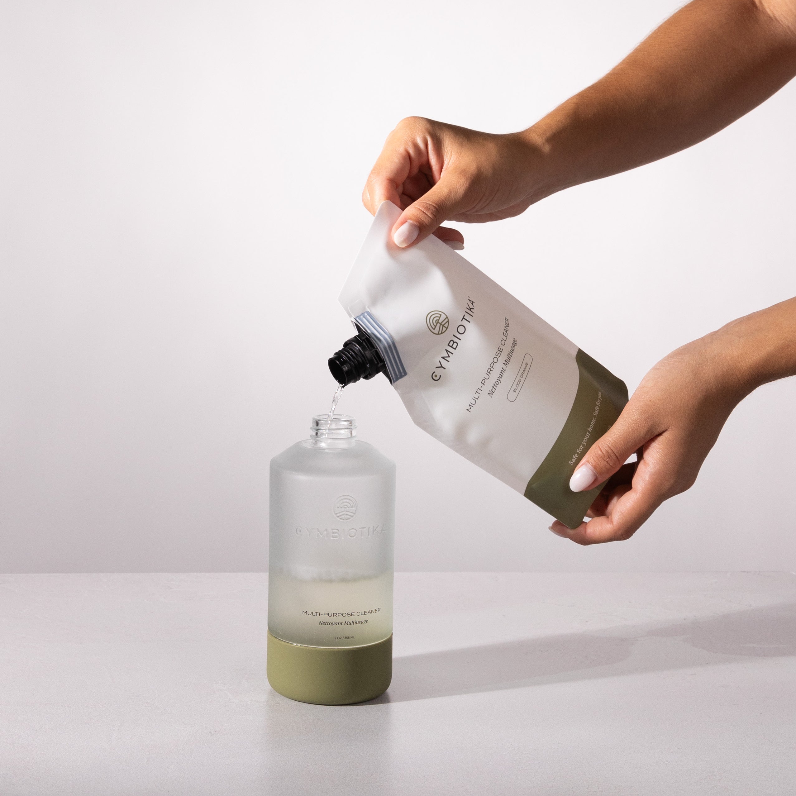 Multi-Purpose Cleaner Bottle being Refilled
